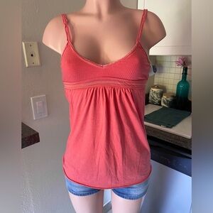 Vintage y2k Abercrombie pink babydoll tank top